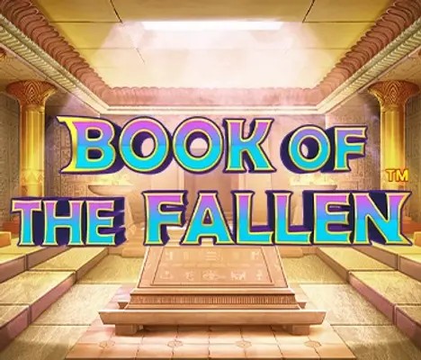 Book of the Fallen online game logo by Pragmatic Play on slotoking-de.de